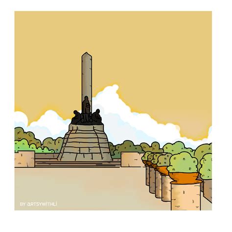rizal park drawing.
